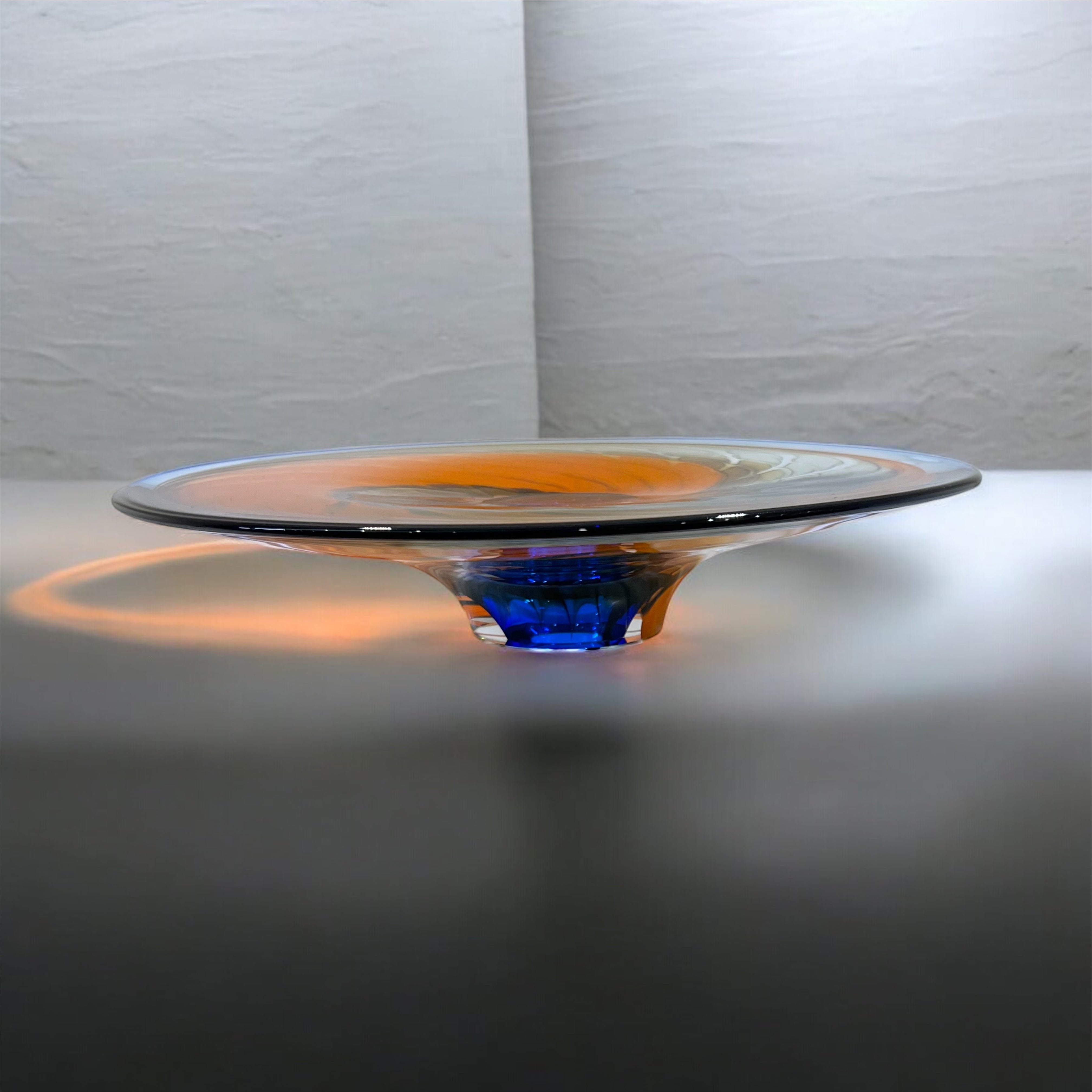 Kosta Boda crackle glass bowl