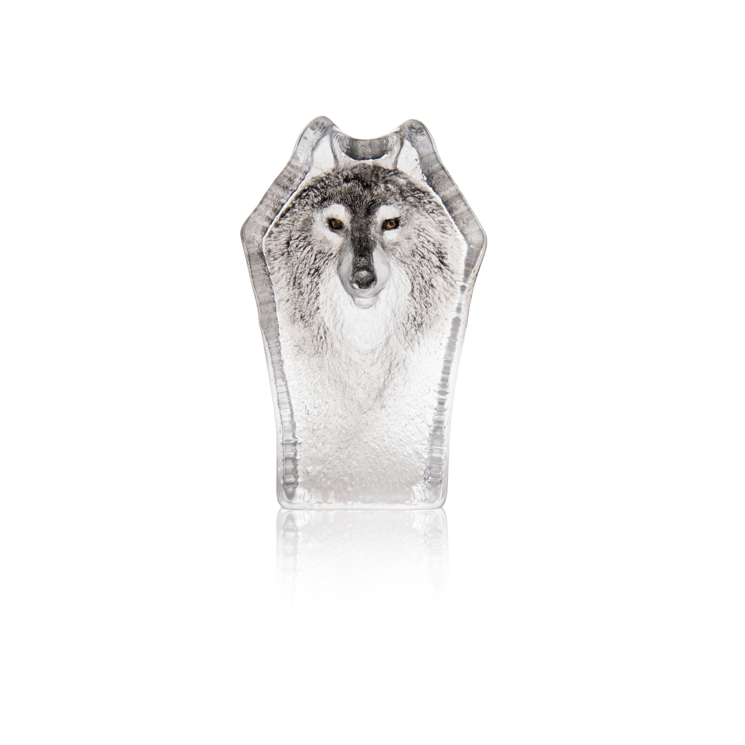 Maleras Wolf glass sculpture