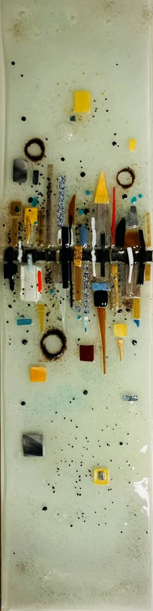 Emma Wood Glass Wall Art - Abstract 1