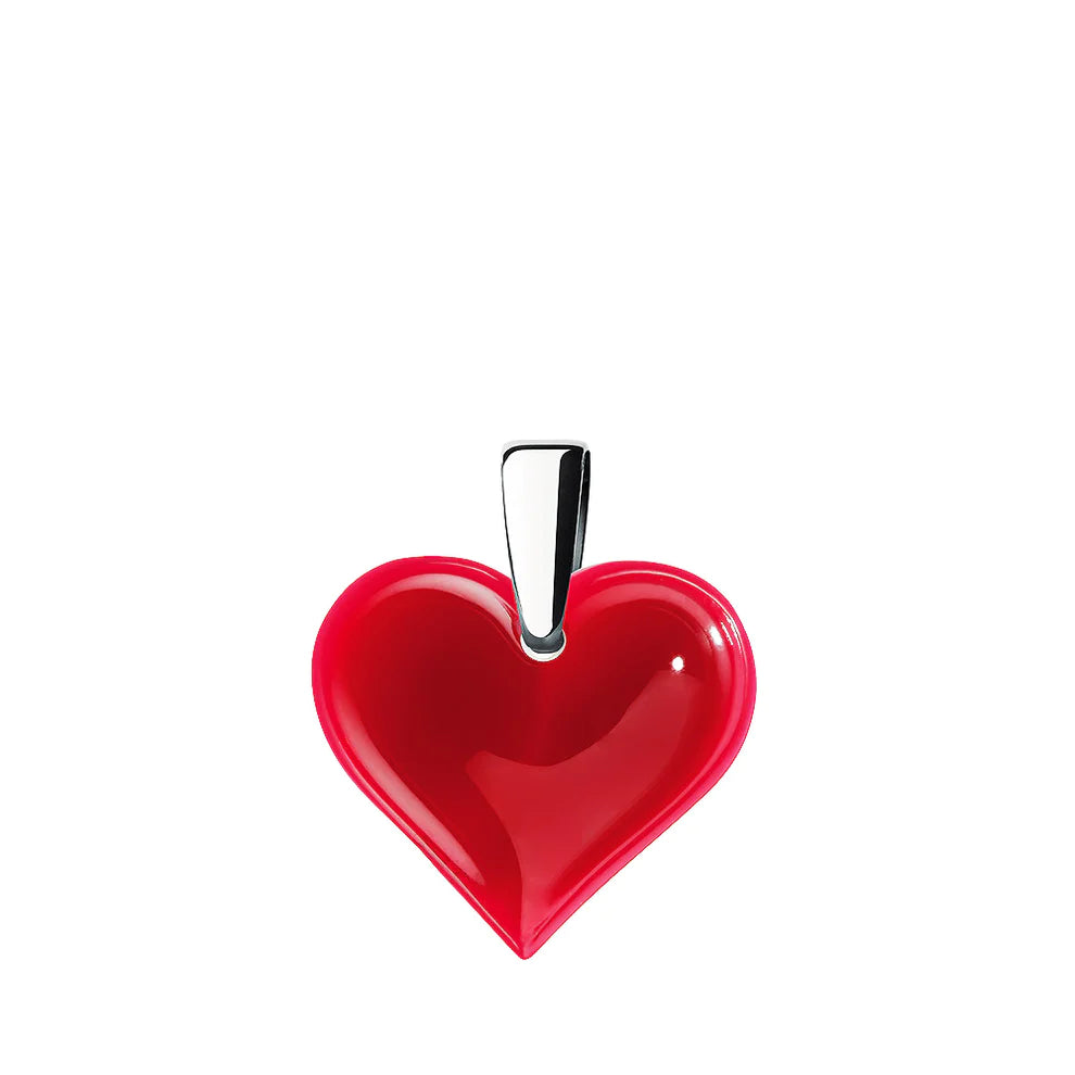 Lalique glass heart Pendant Amoureuse