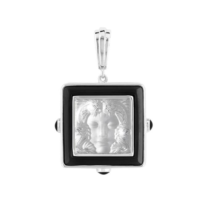 Lalique Arethuse-pendant clear and black crystal