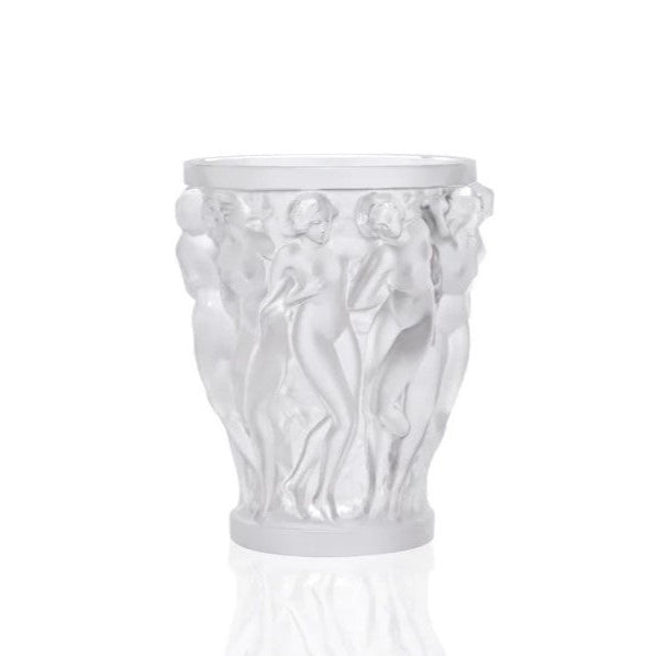 Lalique Bacchantes small vase clear