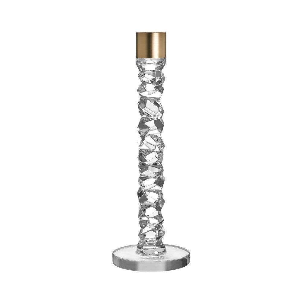 Carat candleholder brass (lg)