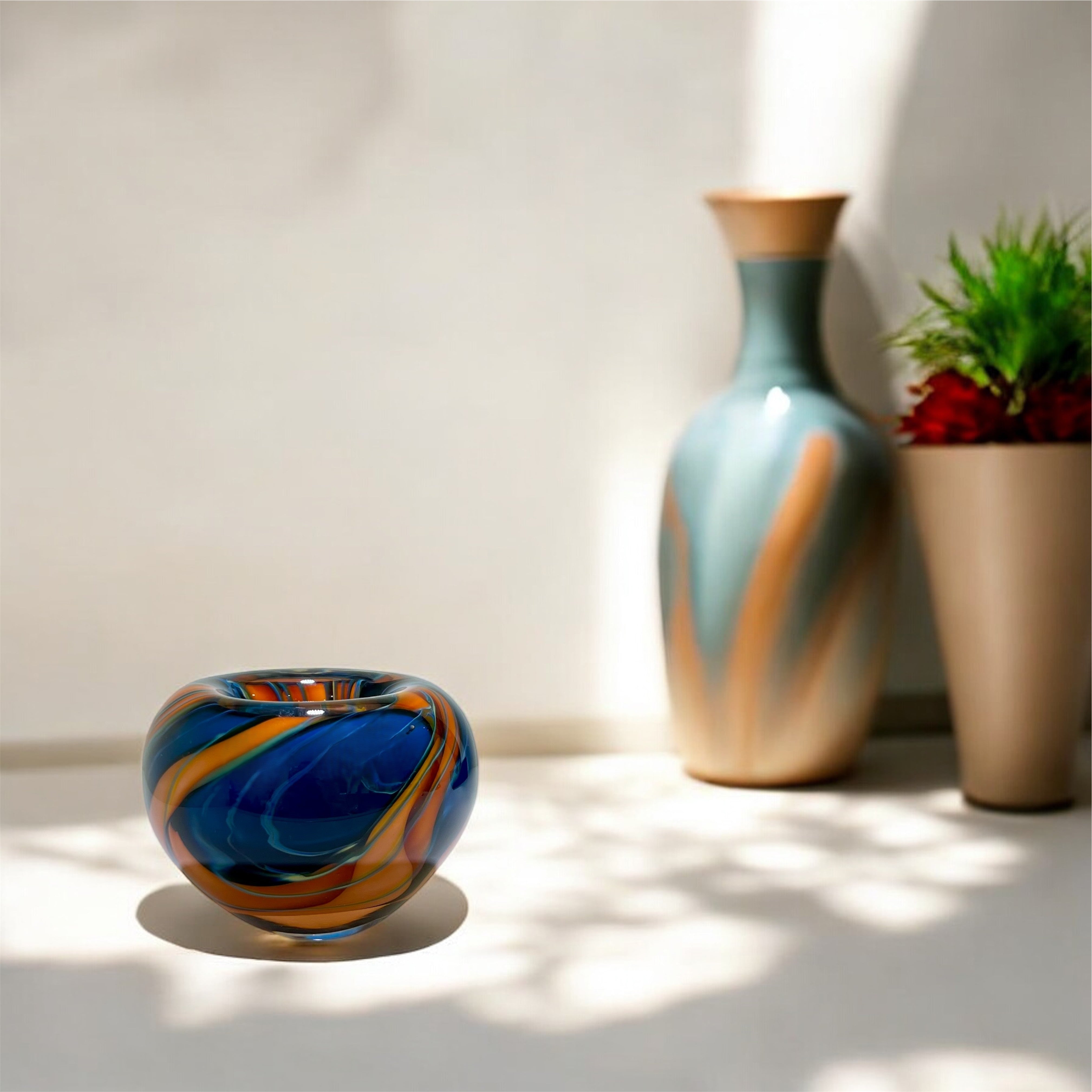 Cascade Roll Top bowl - small