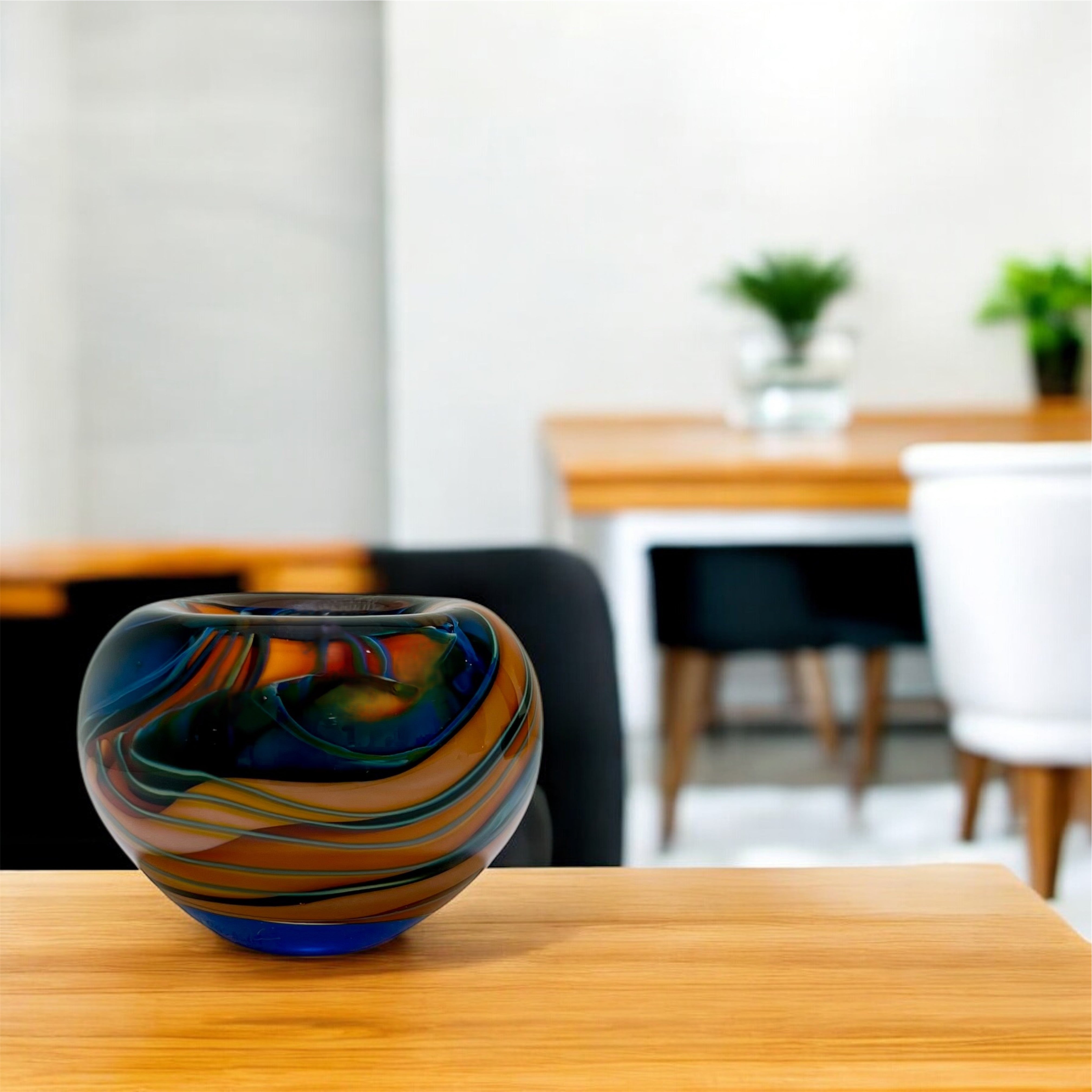 Cascade Roll Top bowl - small