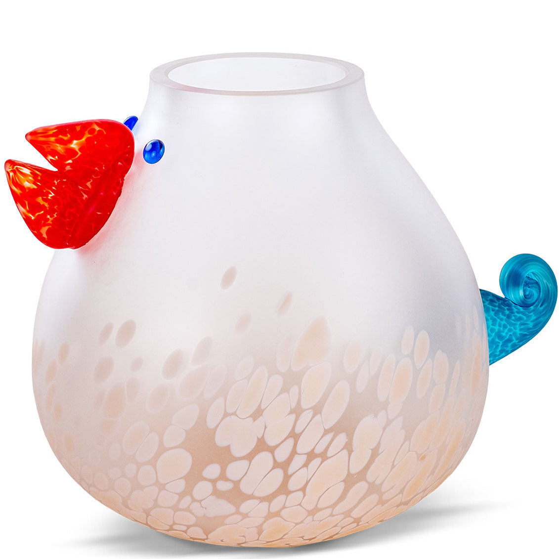 Borowski Glass Chicka Vase Red