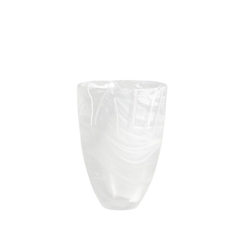 Contrast vase white-white