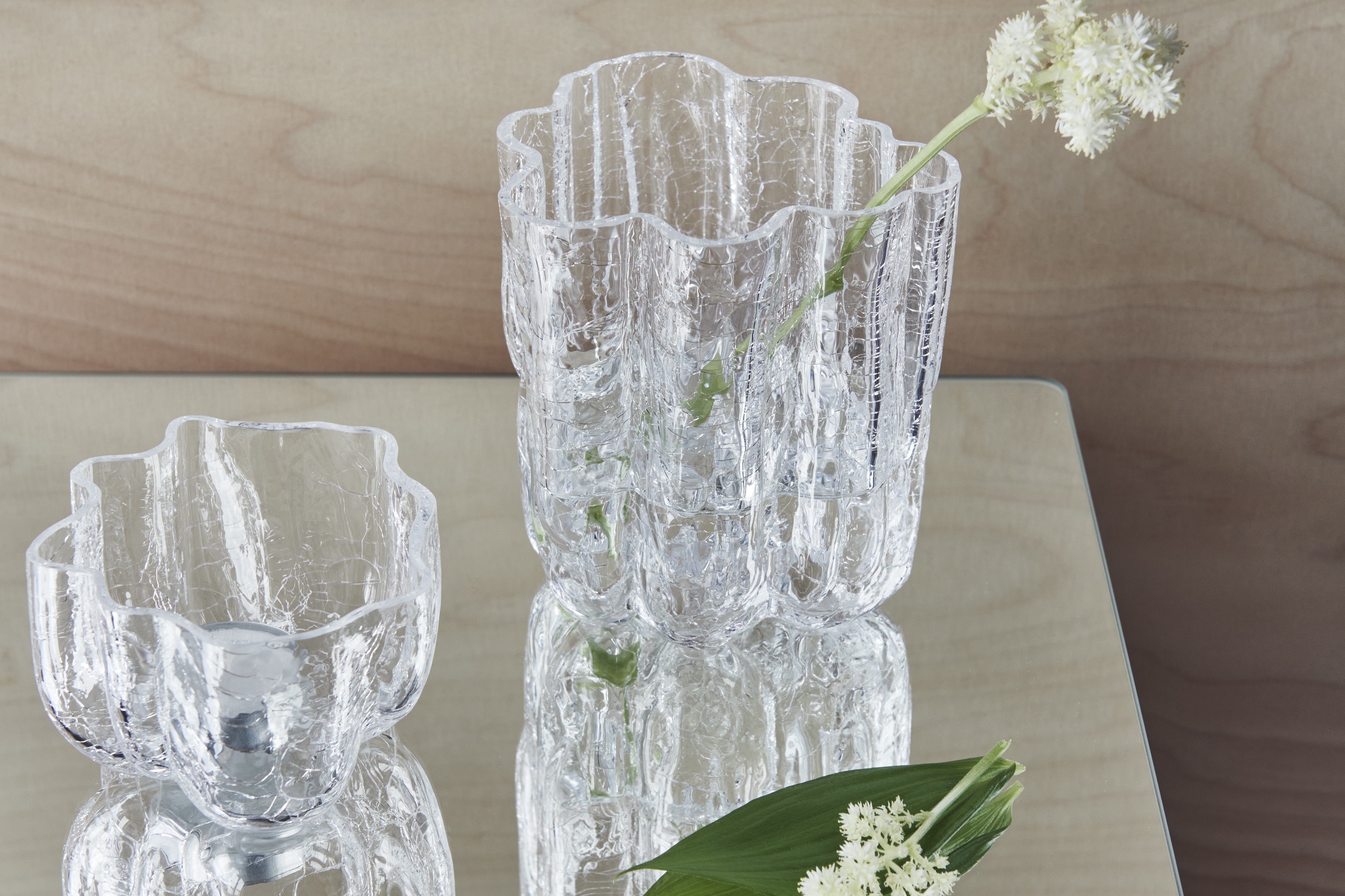 Kosta Boda Crackle Clear Votive