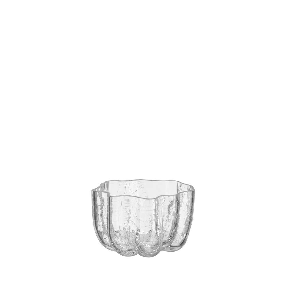 Kosta Boda Crackle votive clear glass