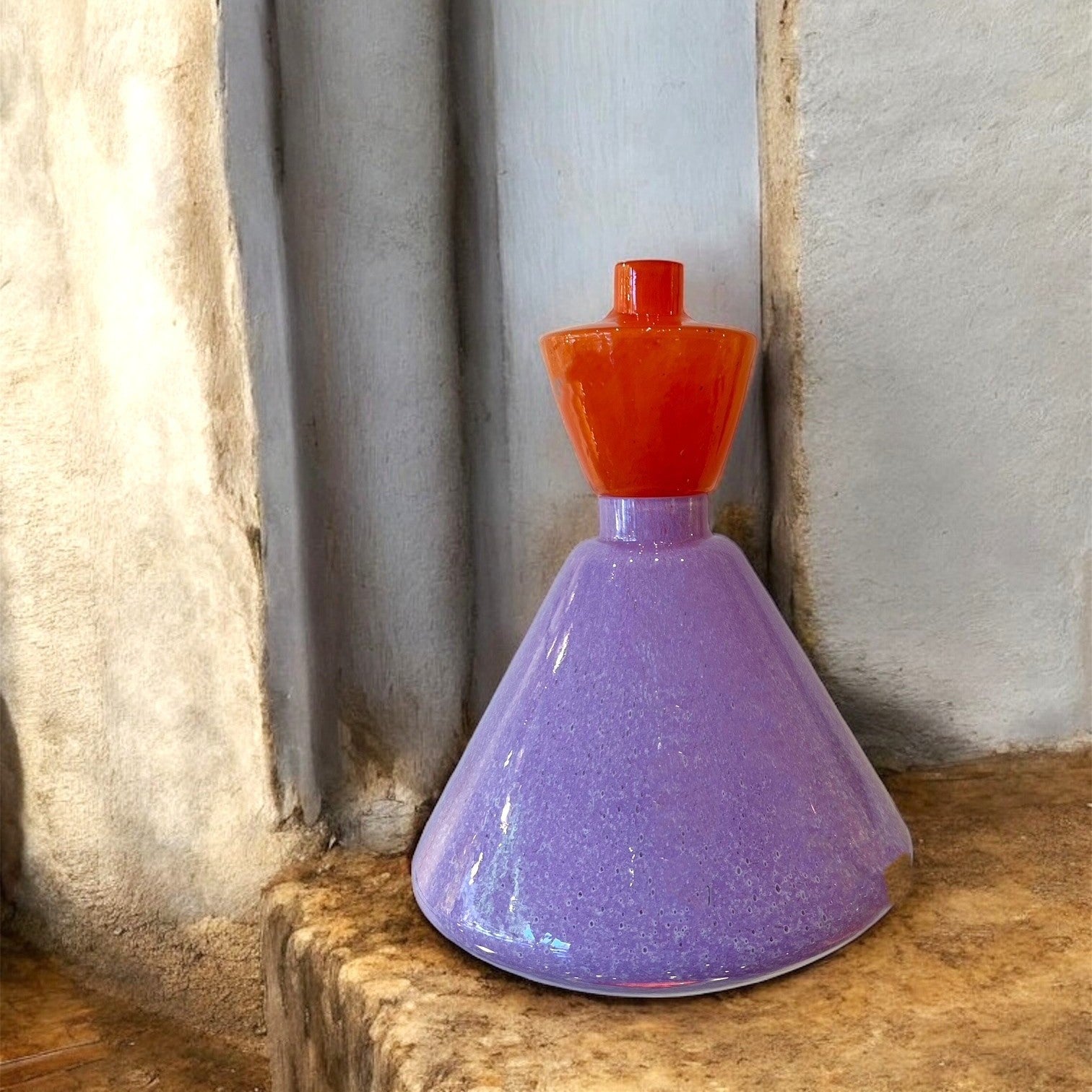 Dancing Lady vase purple - orange
