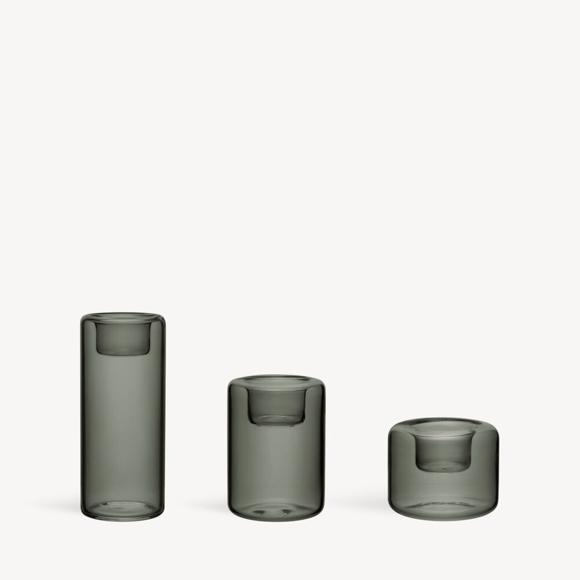 Kosta Boda Happy antracit votive