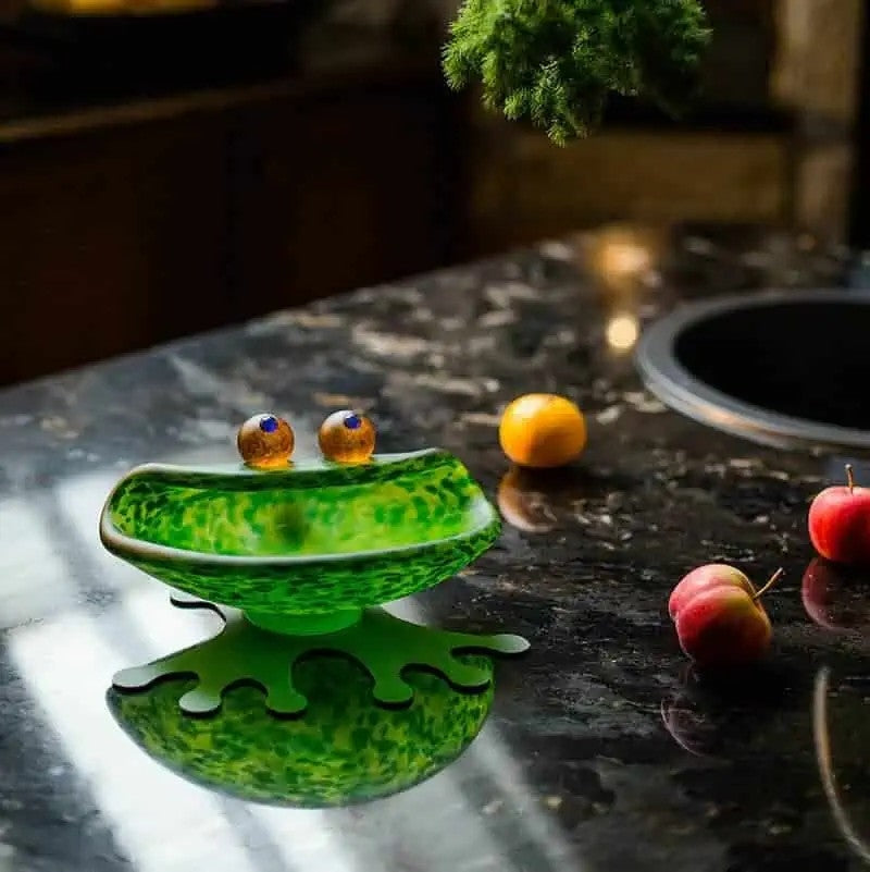 Borowski Glass Hopper Bowl Green
