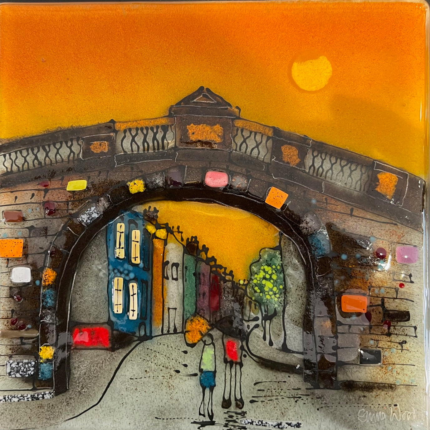 Emma Wood - Postcards - Bridge - Street Sunset