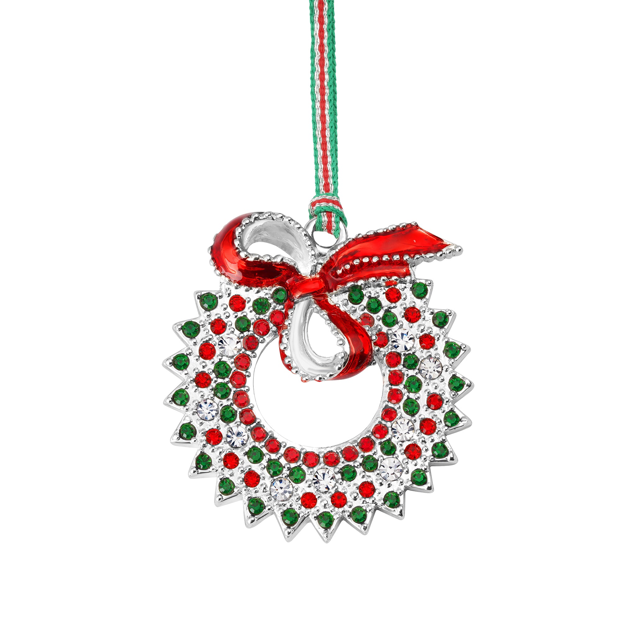 Christmas Wreath with Bow tree decoration - NEW