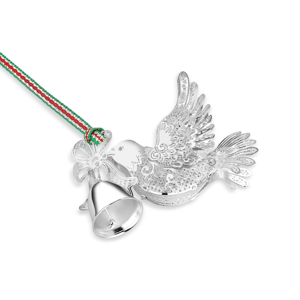 Christmas Dove with bell tree decoration - NEW