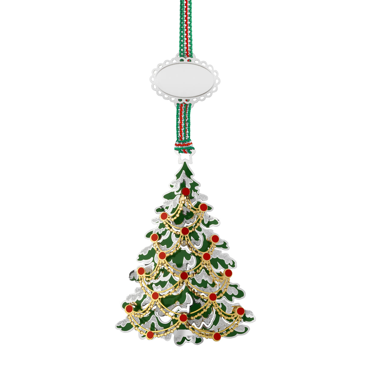 Christmas Gold and Silver-plated Tree Decoration - NEW