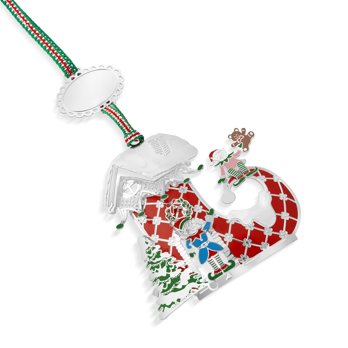Christmas Red Boot with Elfes Tree decoration - NEW