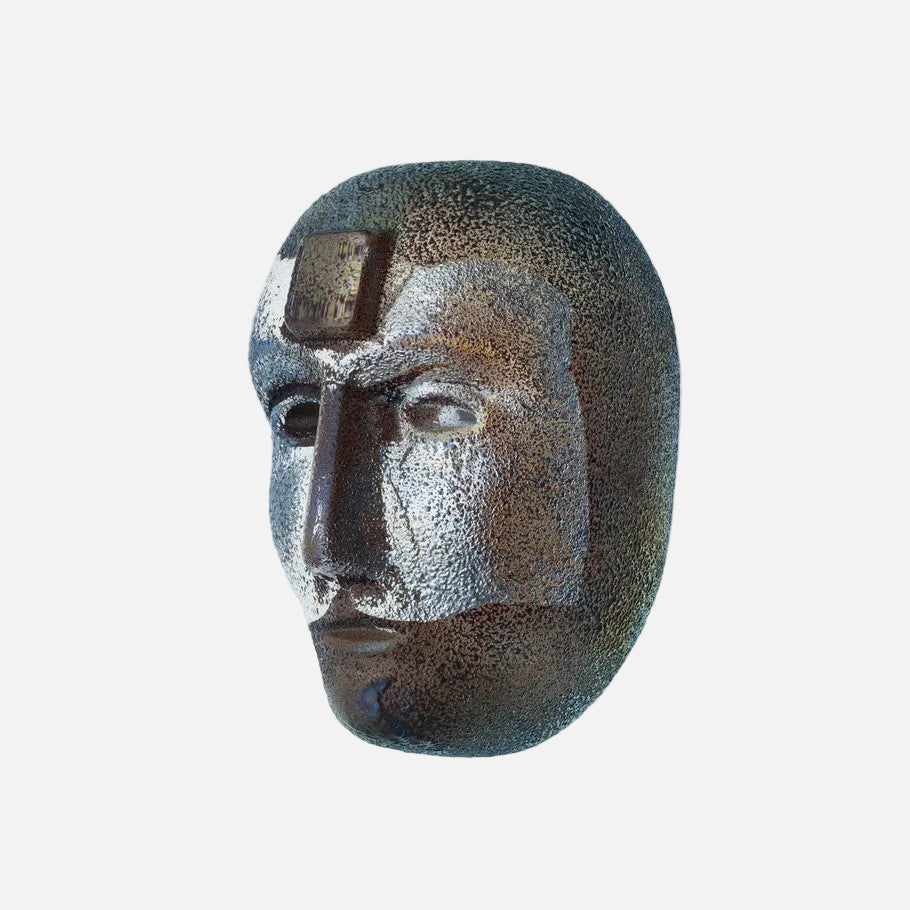 Bertil Vallien glass head Look In sculpture