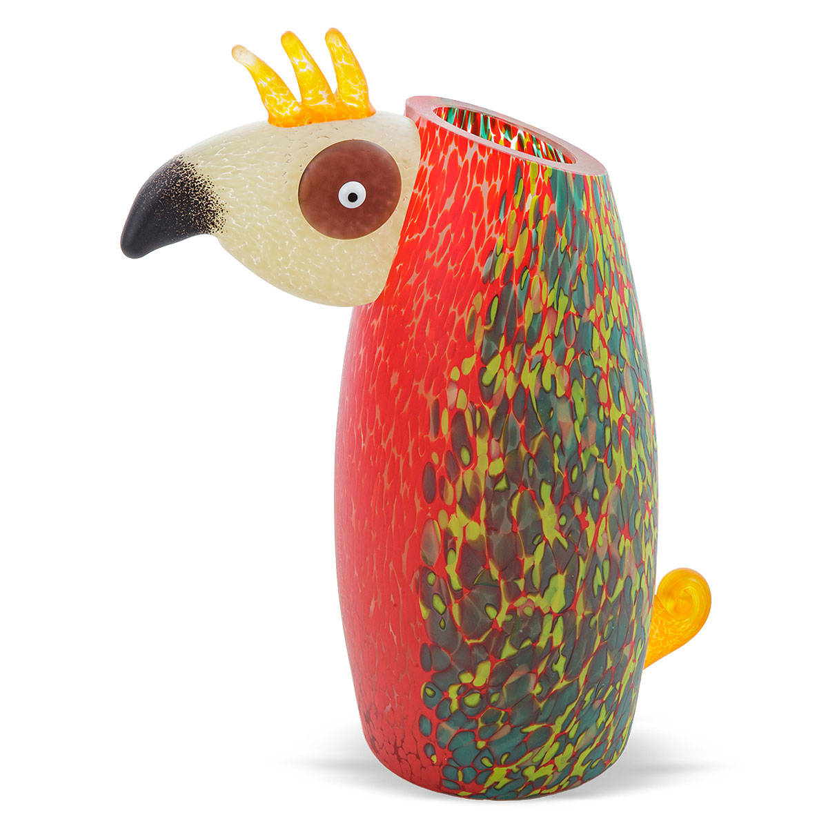 Loro red vase by Borowski