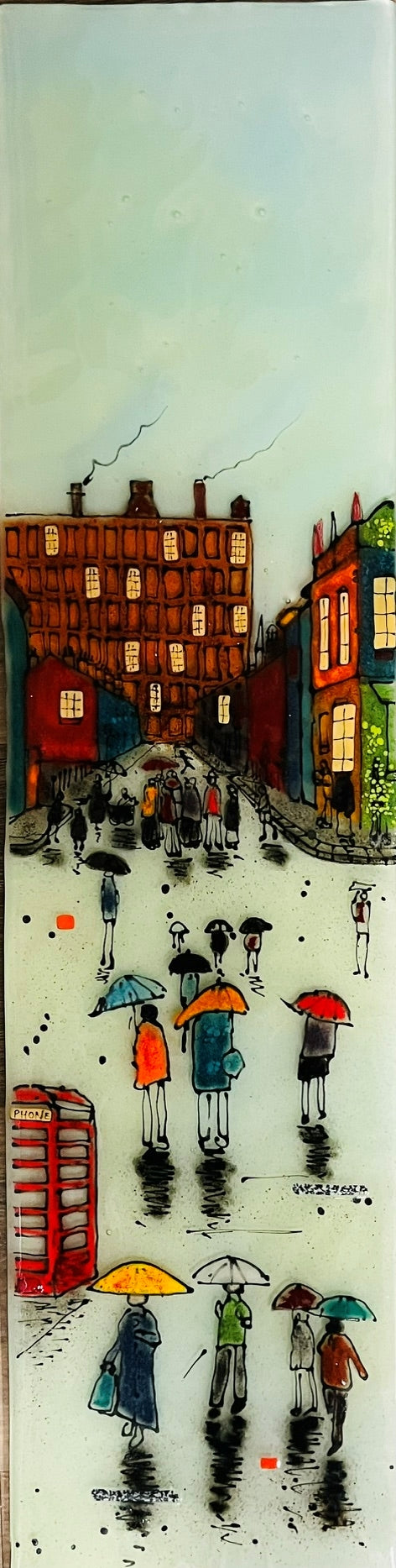 Emma Wood Glass Wall Art - Lowry Street life