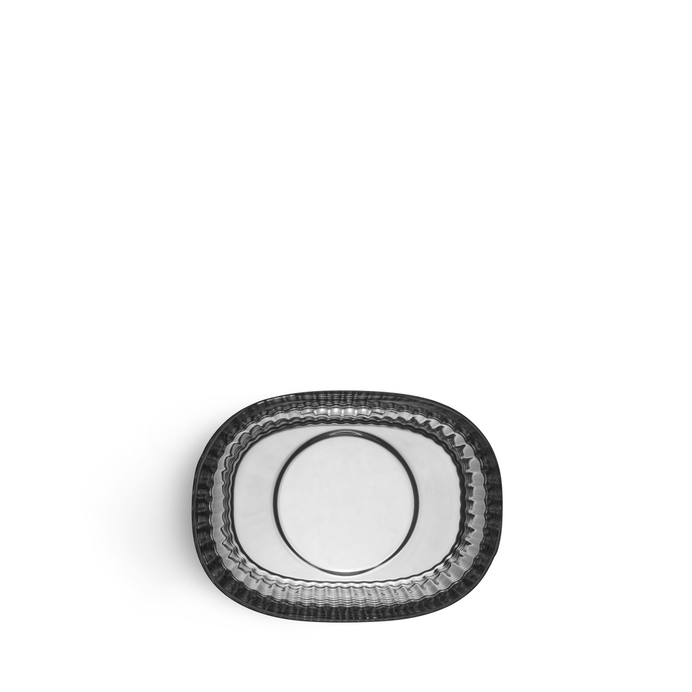 Orrefors Magica votive super ellipse grey 50mm