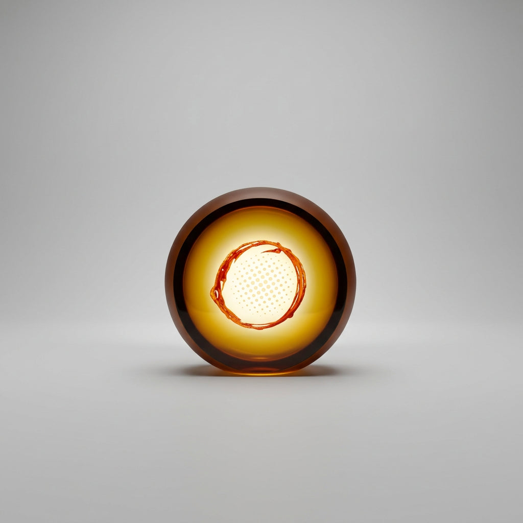 Pavel Havelka Planet amber paperweight
