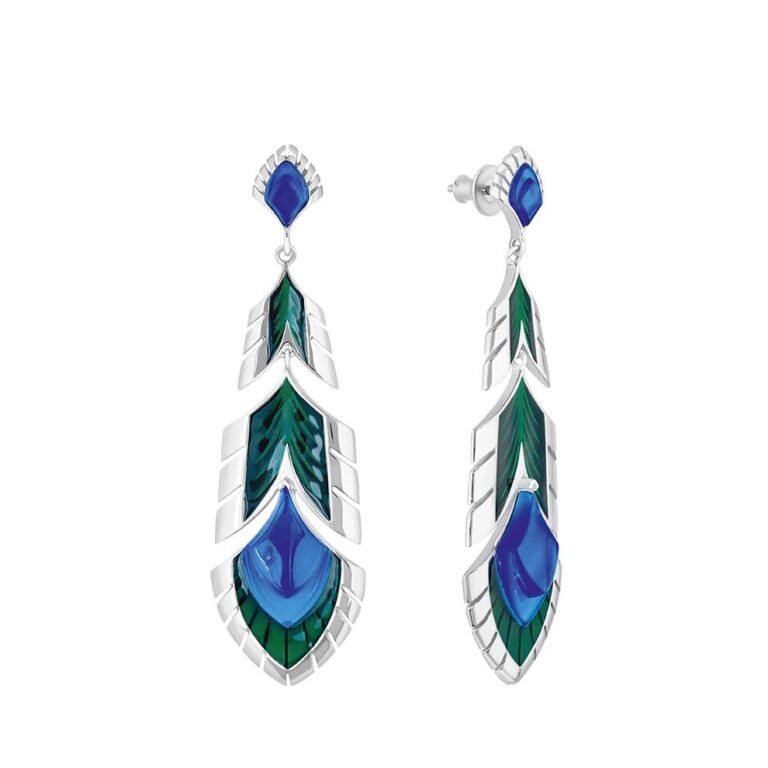 Paon earrings silver