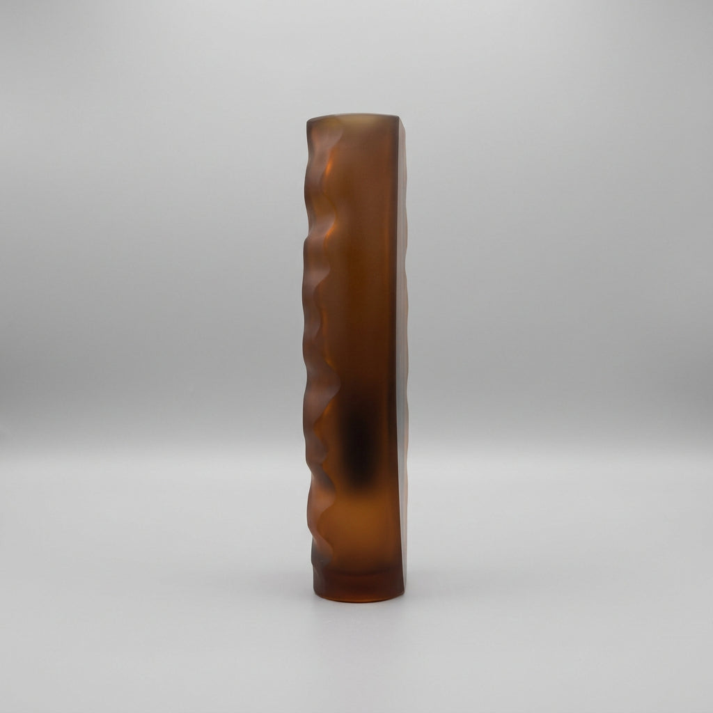 Pavel Havelka Dunes amber vase, glass object