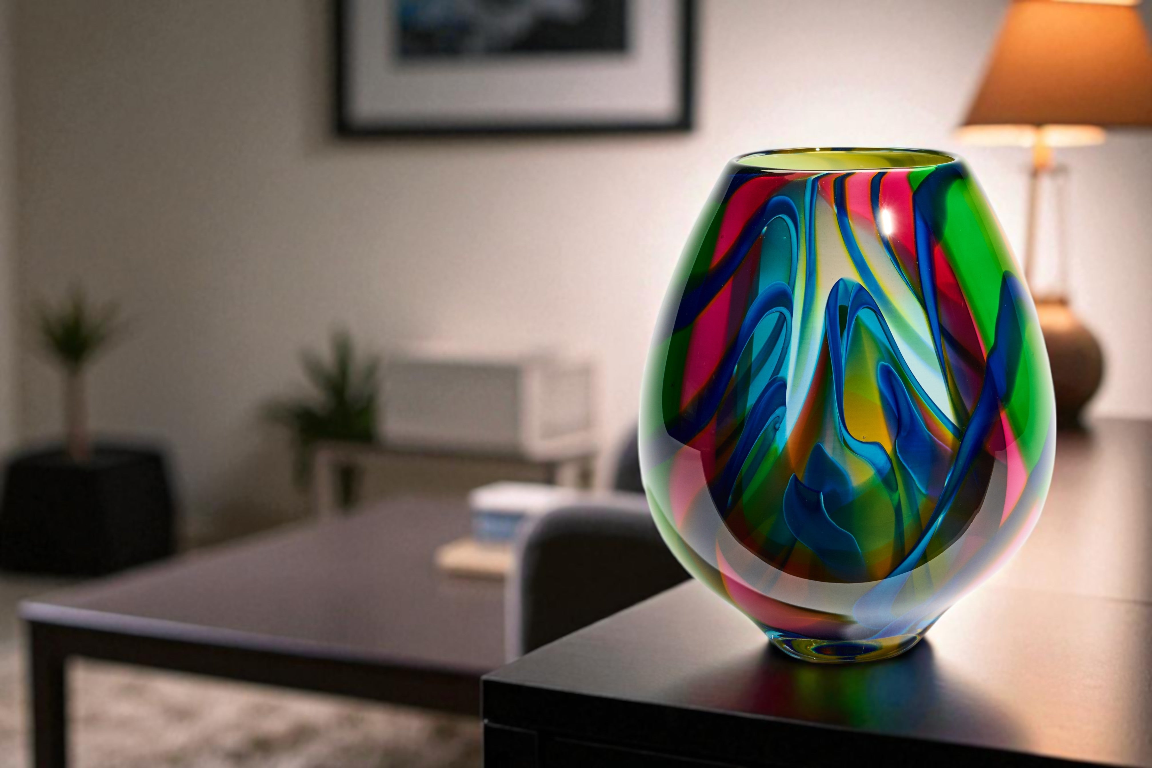 Rainbow Spirale Medium Open Bowl
