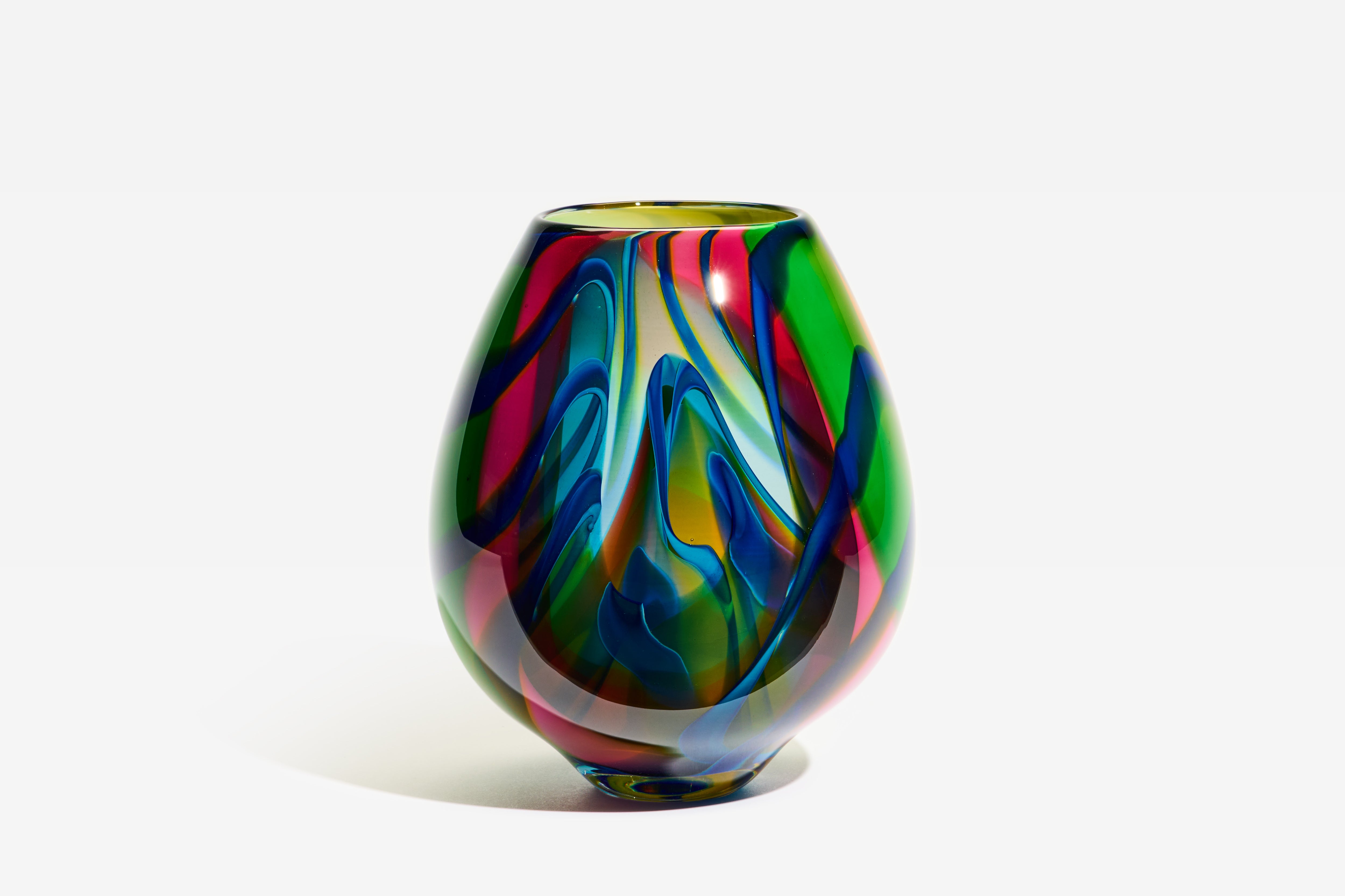 Rainbow Spirale Medium Open Bowl