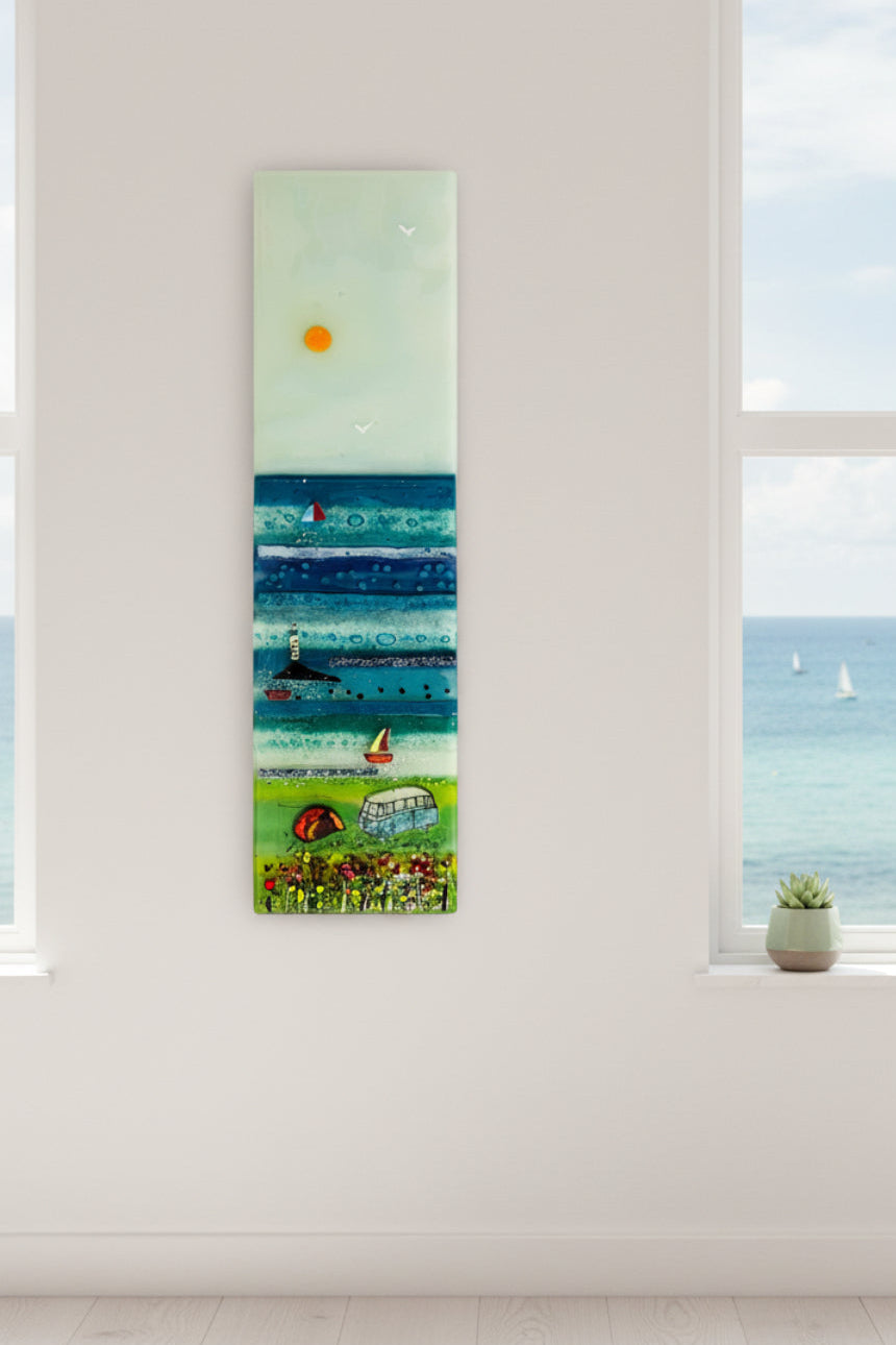 Emma Wood Glass Wall Art - Seascape 2
