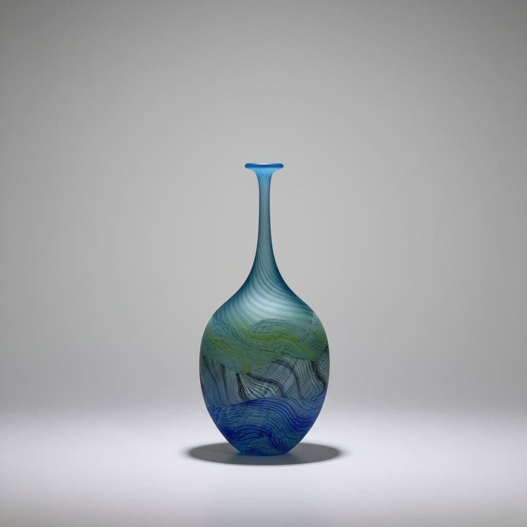 Thomas Petit Sea Shore Spring Tides - Flattened Flask small