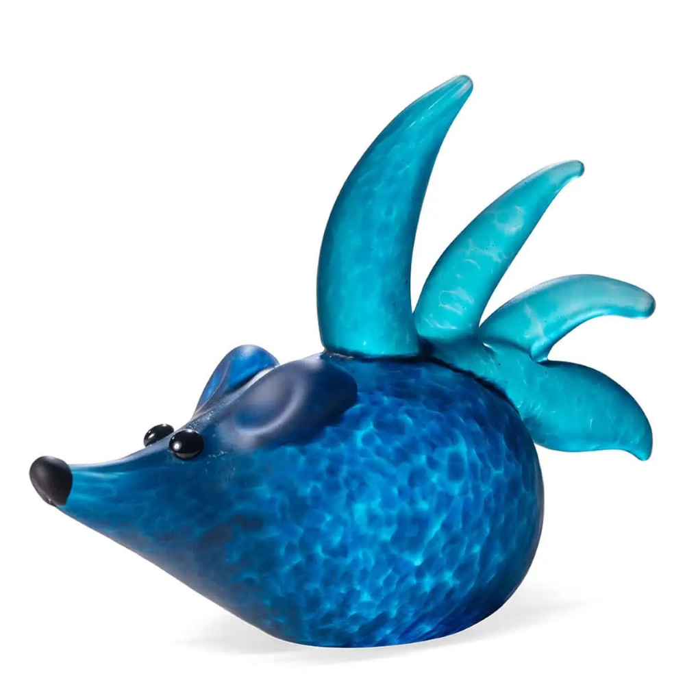 Borowski Glass Spiky blue hedgehog - NEW