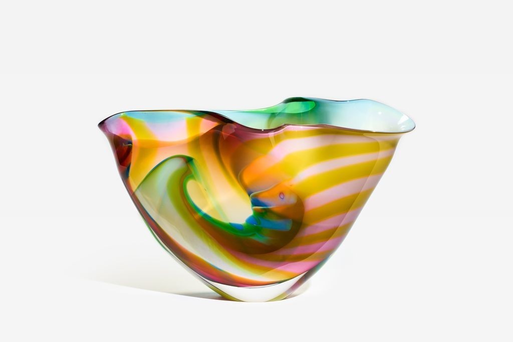 Rainbow Spirale Flared Vase - XL