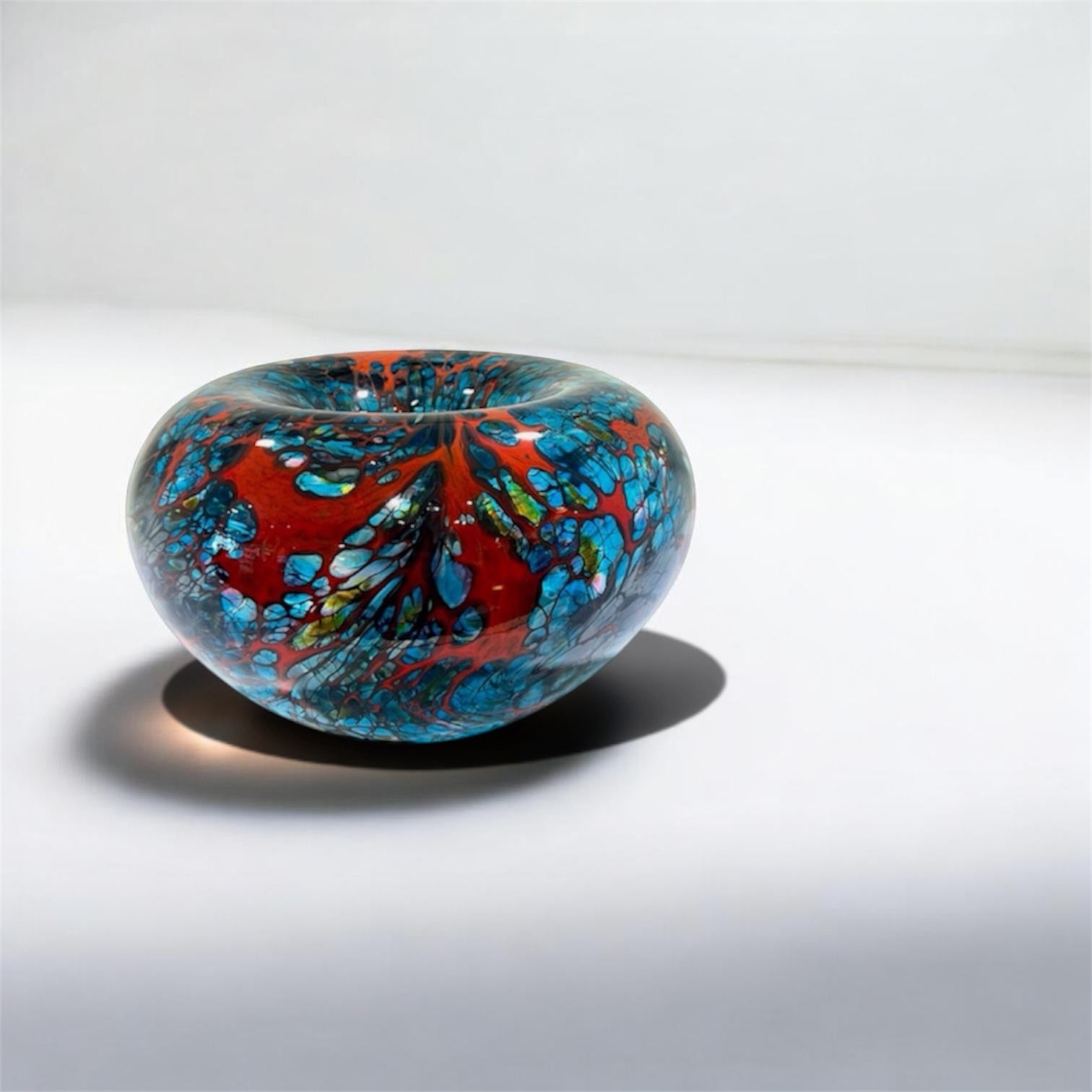 Tim Rawlinson Aqua Roll top bowl - Lg.