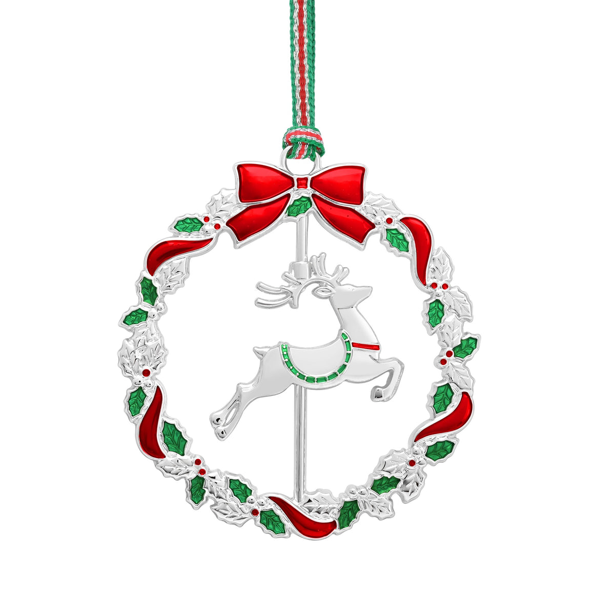 Christmas Reindeer Wreath tree decoration - NEW
