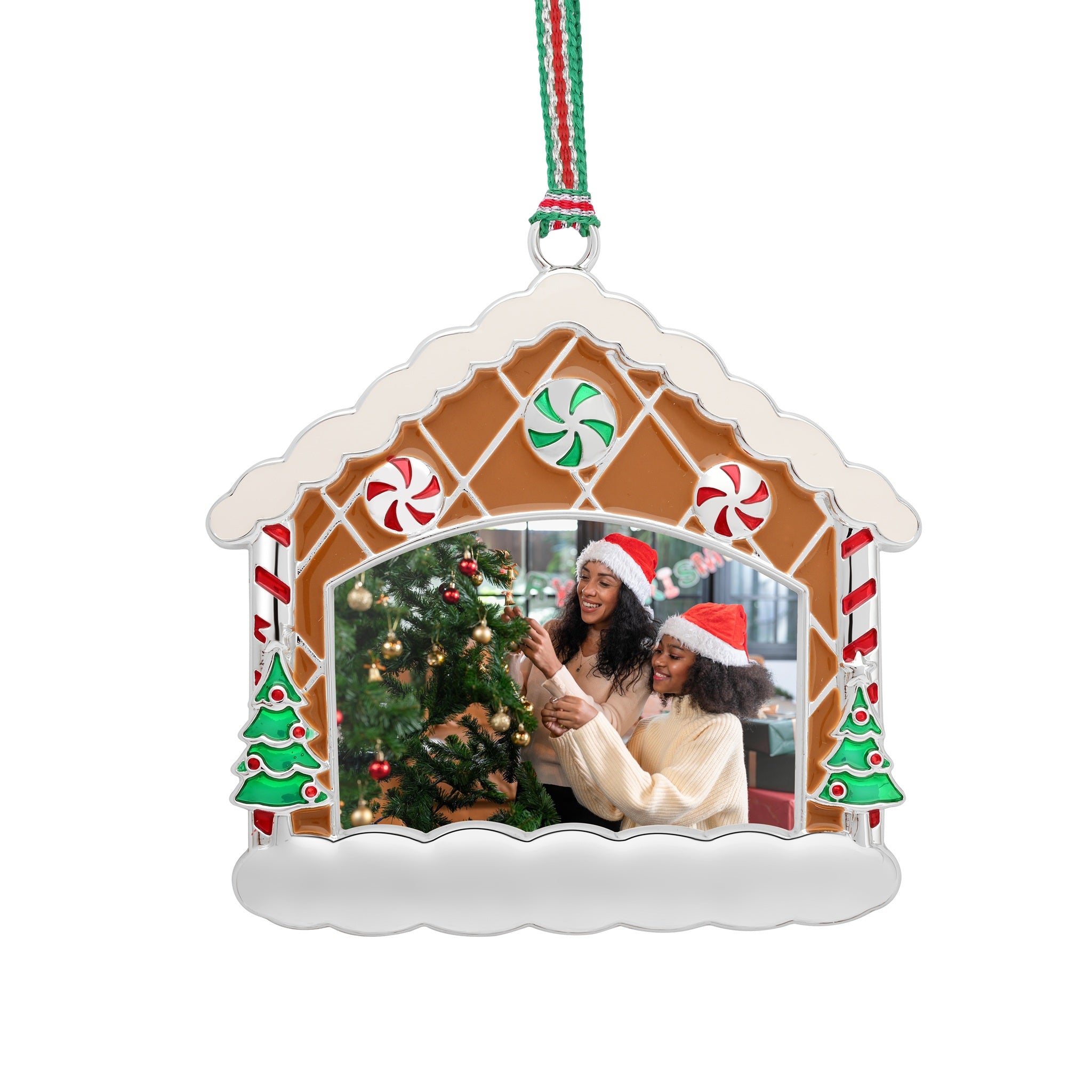 Christmas Gingerbread Home Photo frame tree decoration - NEW