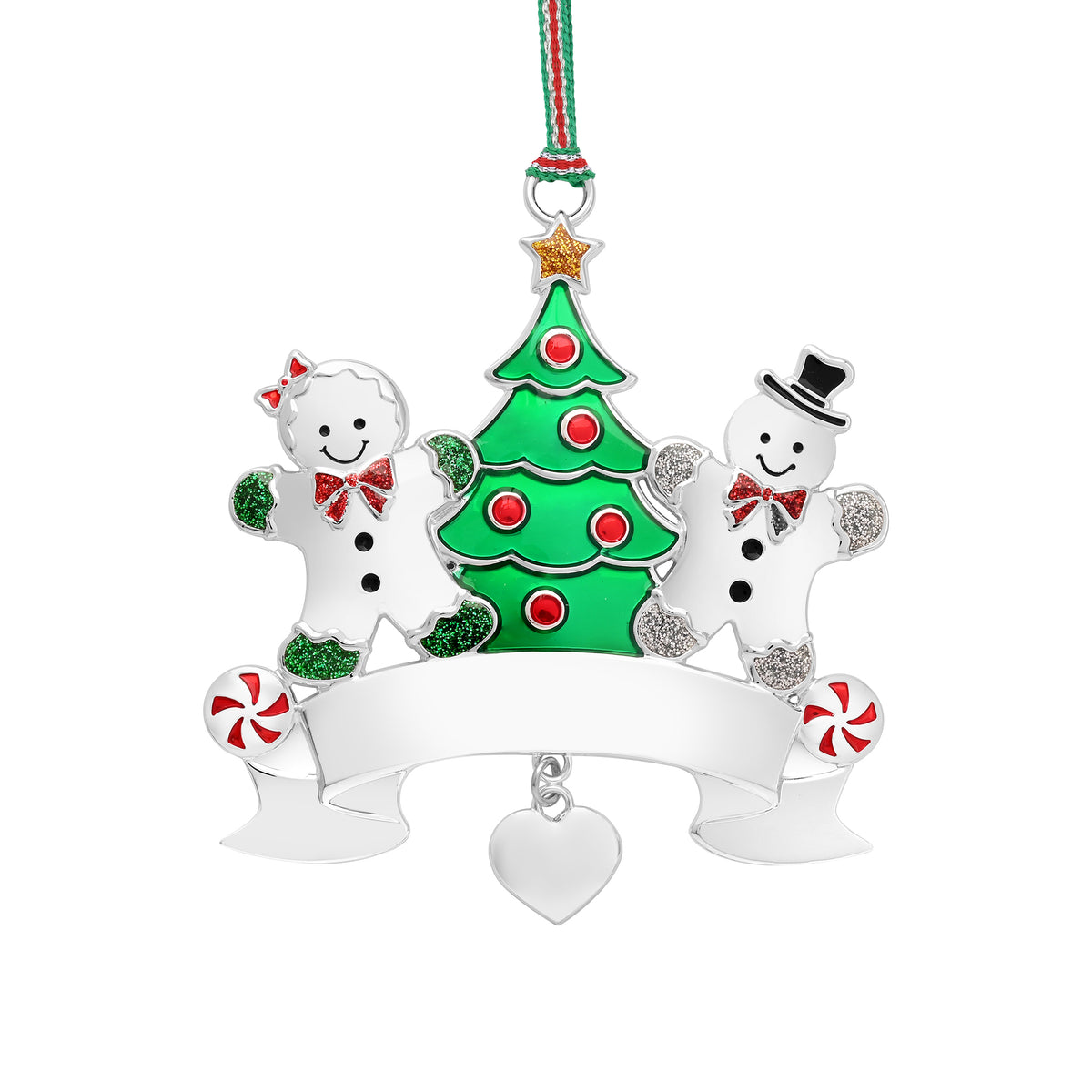 Christmas Gingerbread Couple tree decoration - NEW