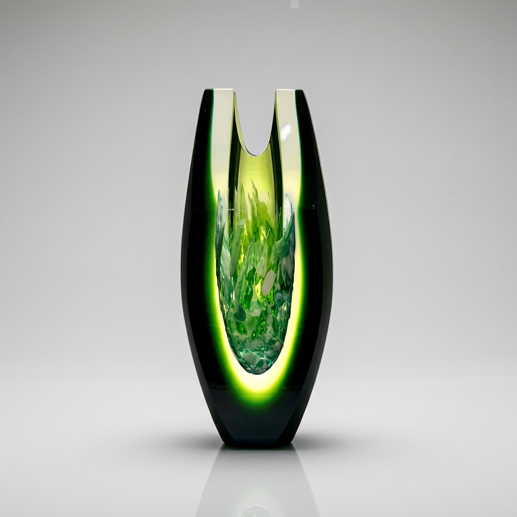 avel Havelka Meadow green vase