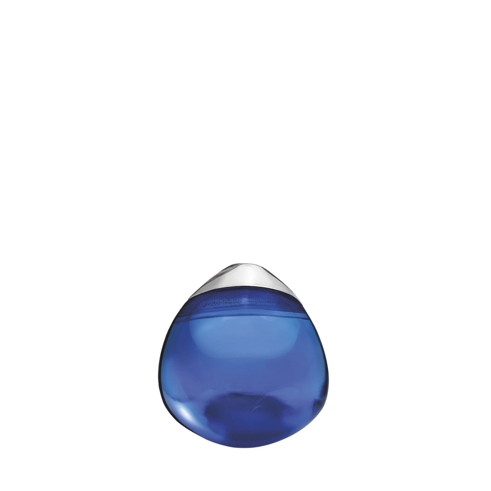 Lalique Cabochon earrings blue