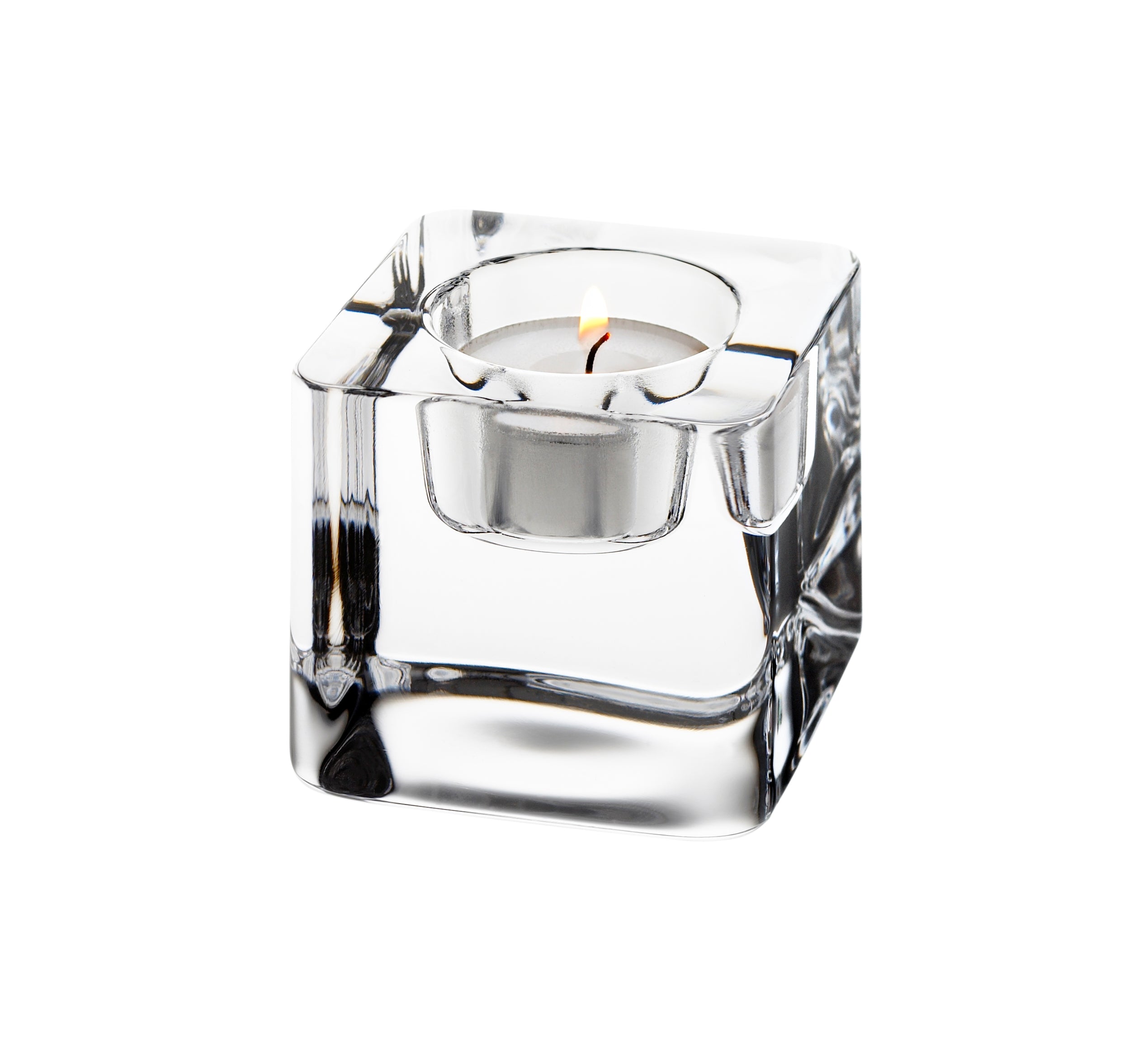 Orrefors Ice Cube tea light cl.