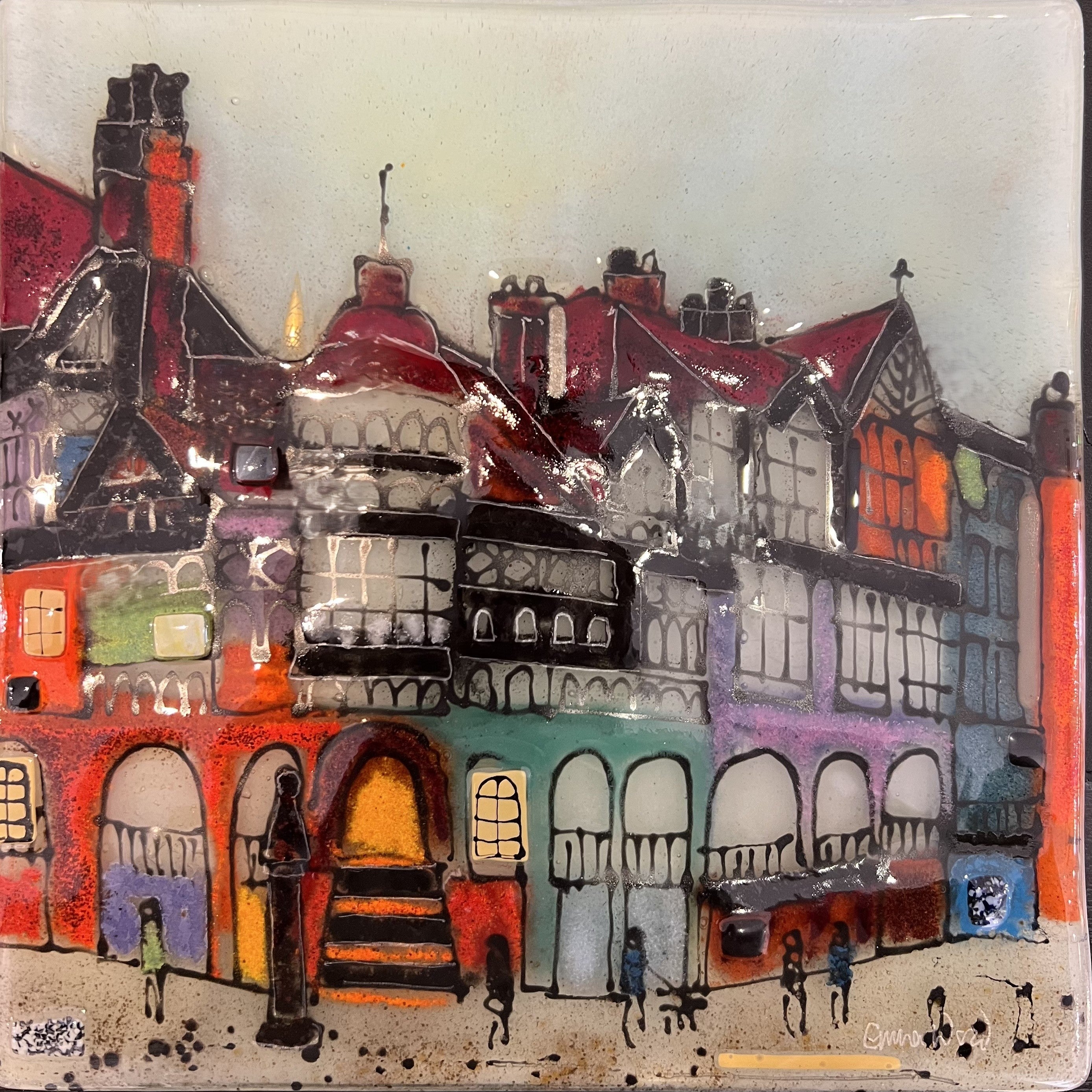 Emma Wood Wall Art - Postcards - Chester Rows