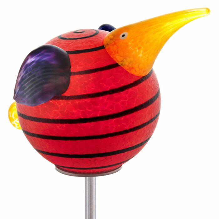 Borowski Kiwi on stick red outdoor object