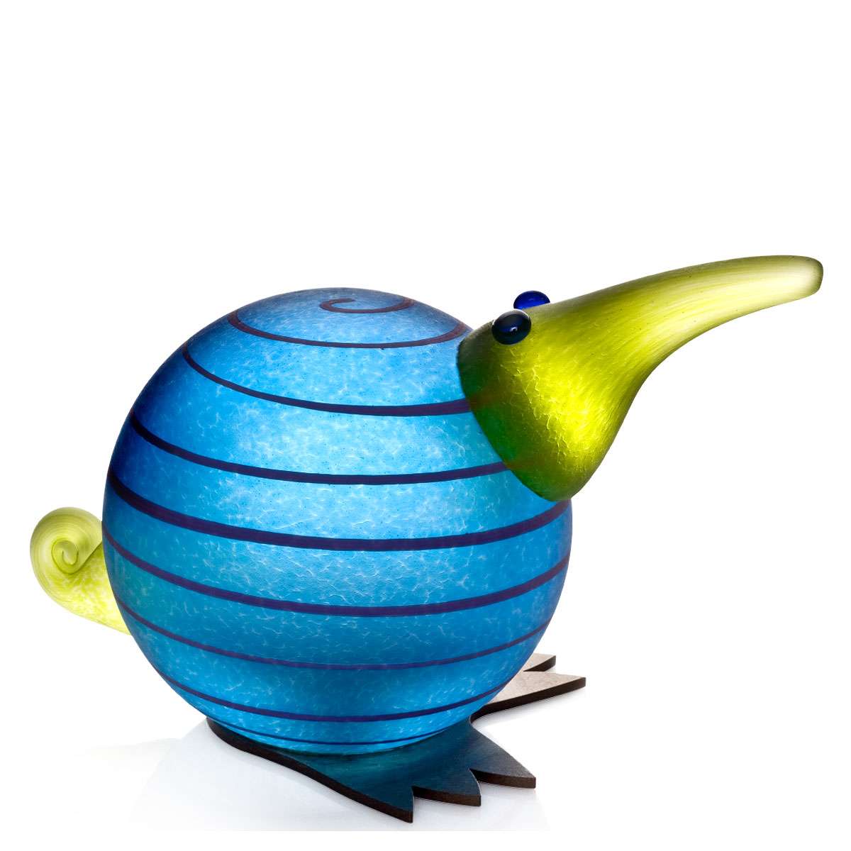 Kiwi paperweight blue