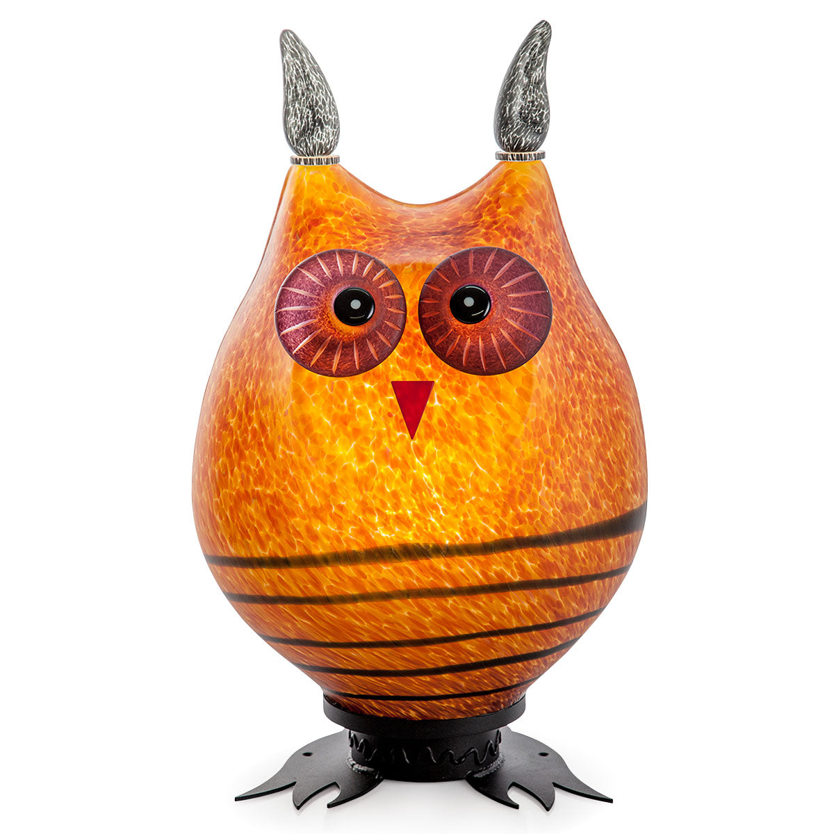 Borowski Glass Tawny Fat Amber Lamp