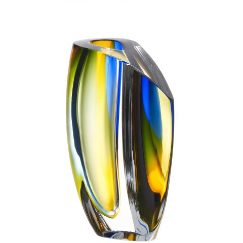 Kosta Boda Mirage amber vase