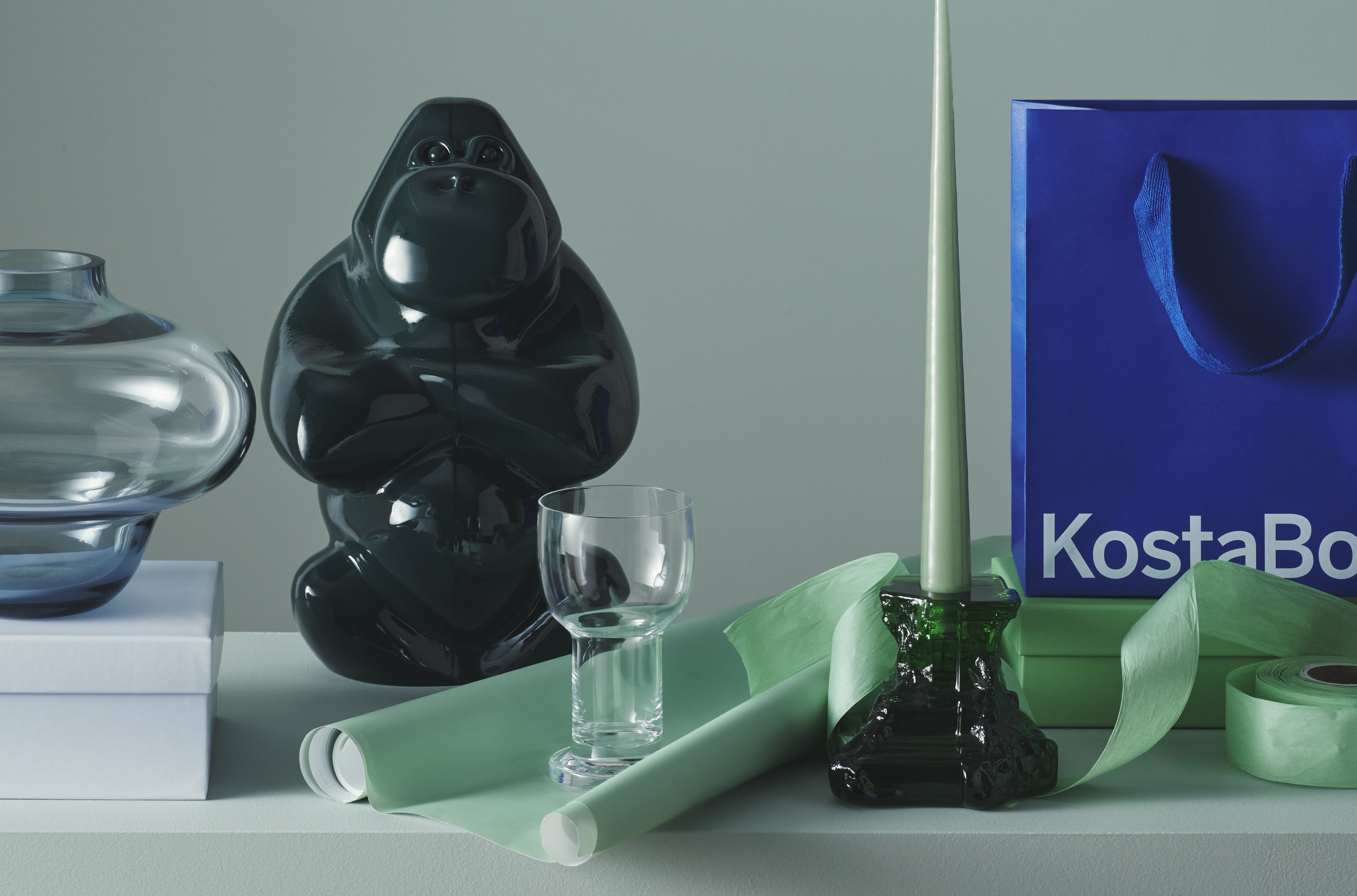 Kosta Boda - Gabba Gabba glass gorilla 