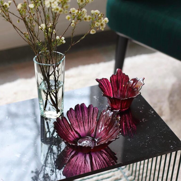 Maleras - Fleur glass bowls
