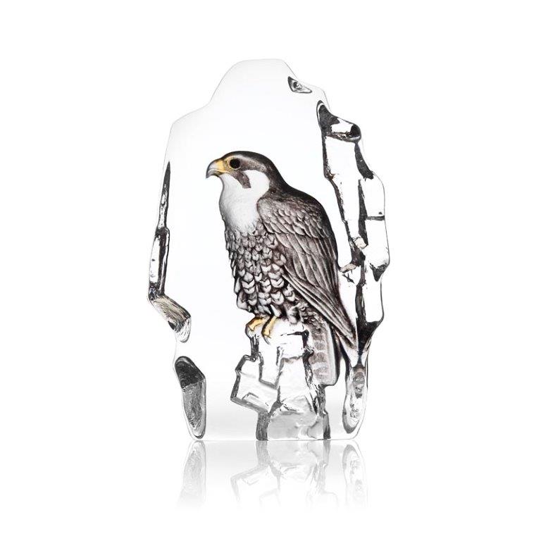 Falcon glass sculpture by mats Jonasson for Maleras