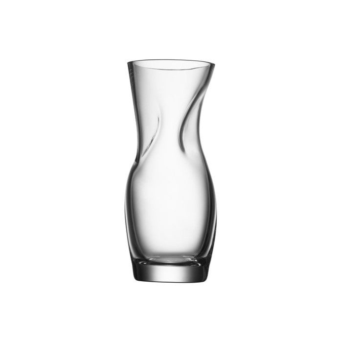 Squeeze clear vase small crystal vase mde in Orrefors, Sweden
